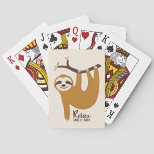 Animated Sloth Poker Cards