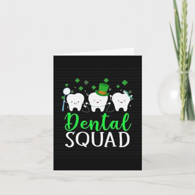 Animated St. Patrick's Day Tooth  Card (Front)