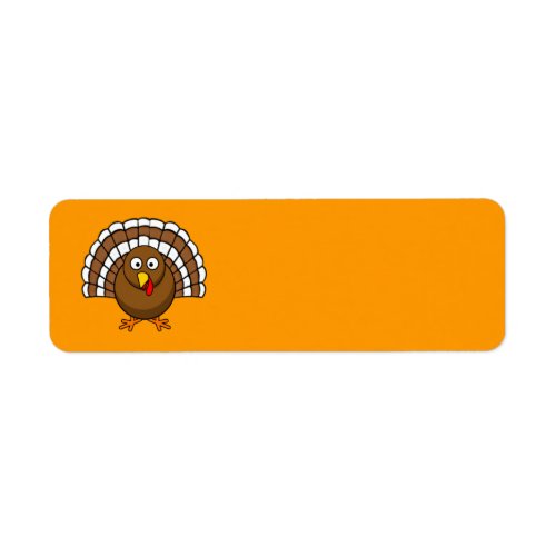Animated Thanksgiving Turkey Label