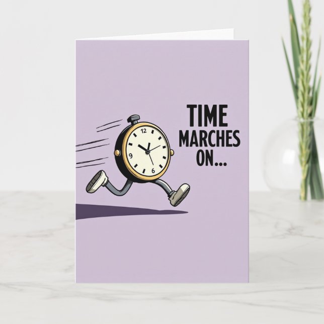 Animated Time Birthday Card (Front)