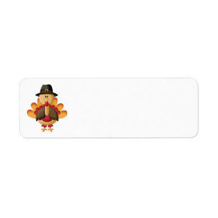Animated Turkey Address Labels