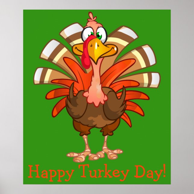 Animated Turkey Poster (Front)