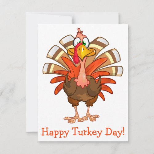 Animated Turkey Thanksgiving Greeting Card