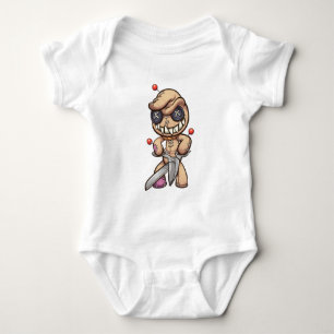 Animated Voodoo Doll Baby Bodysuit