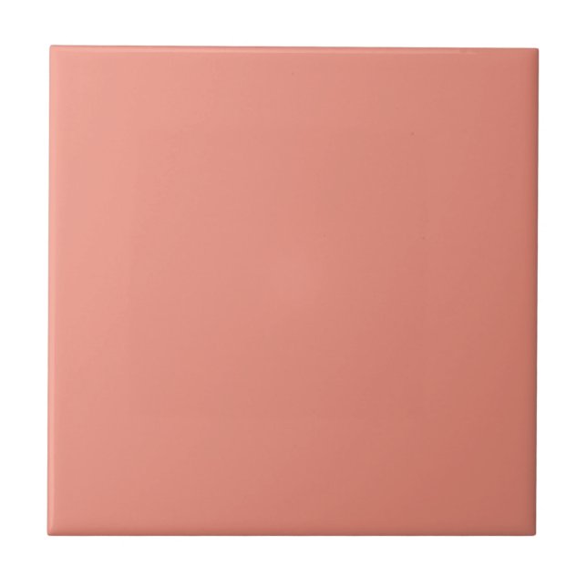 Animation Coral Pink Square Kitchen and Bathroom Ceramic Tile (Front)