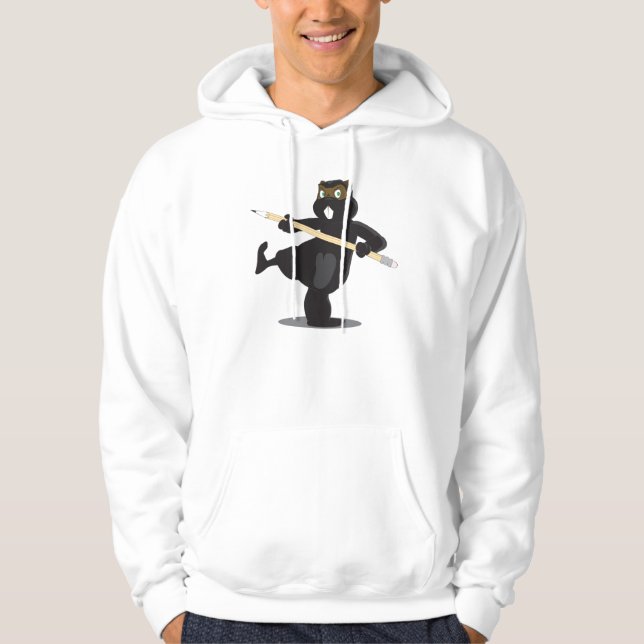 Animation Ninja Beaver (title) Hoodie (Front)