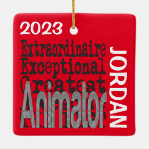 Animator Extraordinaire CUSTOM Ceramic Ornament