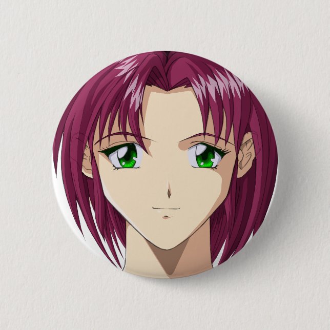 Anime and Manga Faces Button (Front)