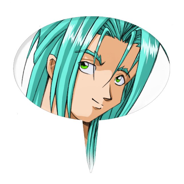 Anime and Manga Faces Cake Topper (Front)