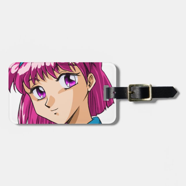 Anime and Manga Faces Luggage Tag (Front Horizontal)