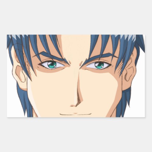 Anime and Manga Faces Rectangular Sticker