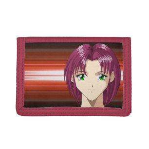 Anime and Manga Faces Tri-fold Wallet