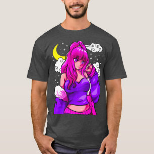 anime and Manga girl Japanese Japan design T-Shirt