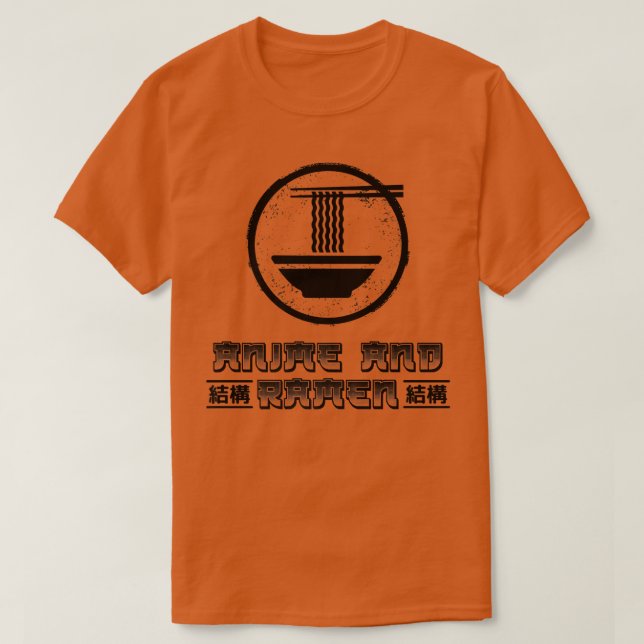 Anime And Ramen Japanese Food Tokyo Cute Foodie  T-Shirt (Design Front)