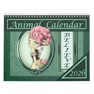 Anime Animal 2026 Positive Calendar
