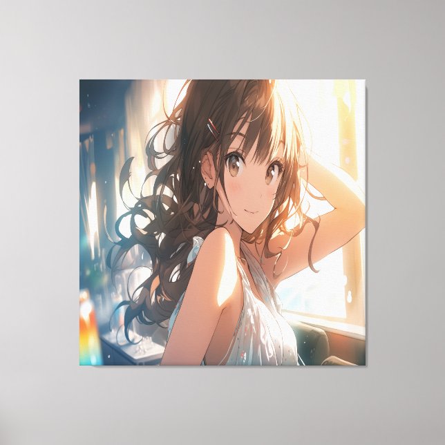 Anime Art. Canvas Print (Front)