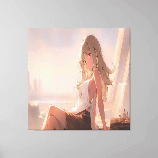 Anime Art. Canvas Print (Front)
