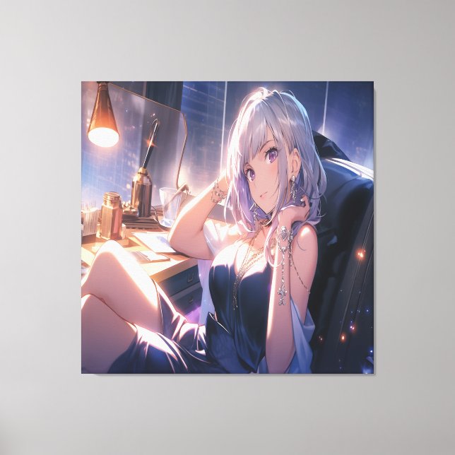 Anime Art. Canvas Print (Front)