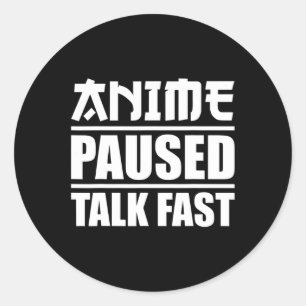 Anime Art For Men Women Teen Girls Anime Merch Ani Classic Round Sticker
