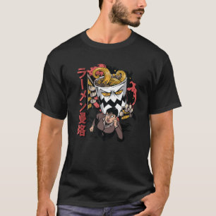Anime Art - Ramen Invasion - Japanese Food Aesthet T-Shirt