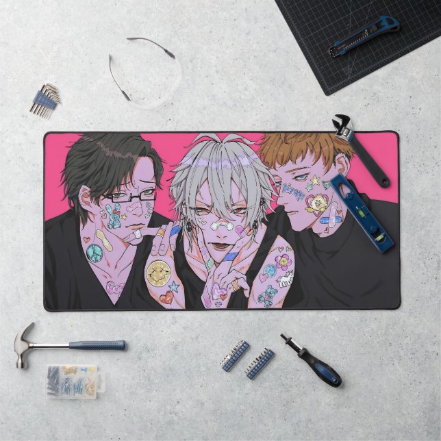 anime art style desk mat (Workstation)