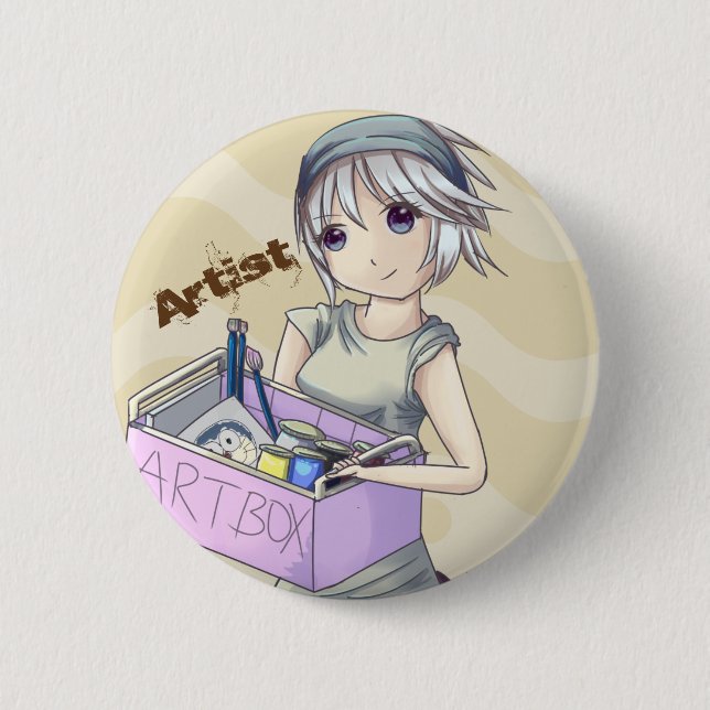 "Anime Artist" Button (Front)