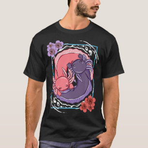 Anime Axolotl Waifu Who Love Anime Ramen And Sketc T-Shirt