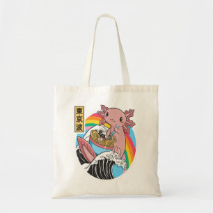 Anime Axolotl Waifu Who Love Anime Ramen And Sketc Tote Bag