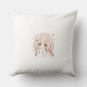 Anime Baby Throw Pillow