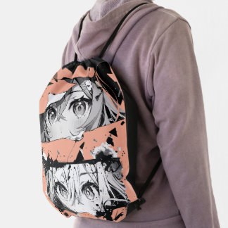 Anime bagpack manga drawstring bag
