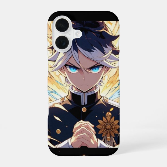 anime big aura boys iphone case (Back)