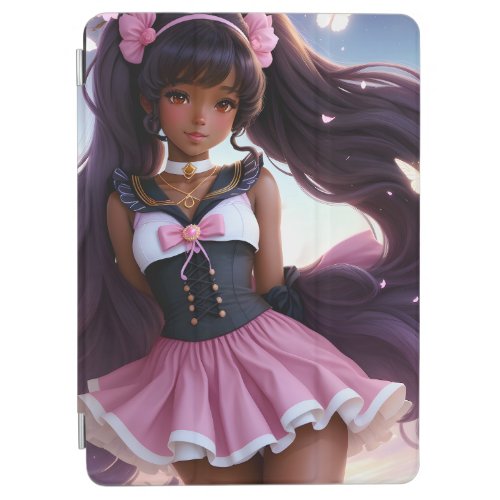 Anime Black Female Character Animecore iPad Air Cover