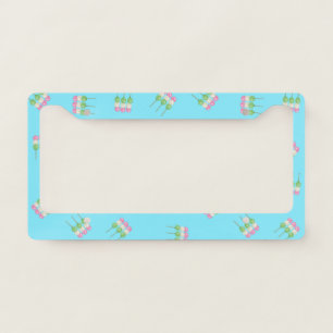 Anime Blue Pastel Dango License Plate Frame