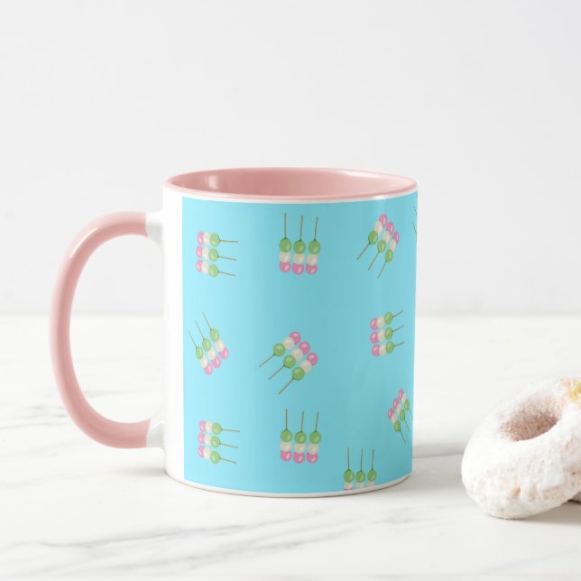 Anime Blue Pastel Dango Mug (With Donut)