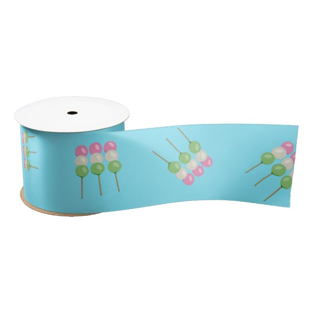 Anime Blue Pastel Dango Ribbon (Spool)