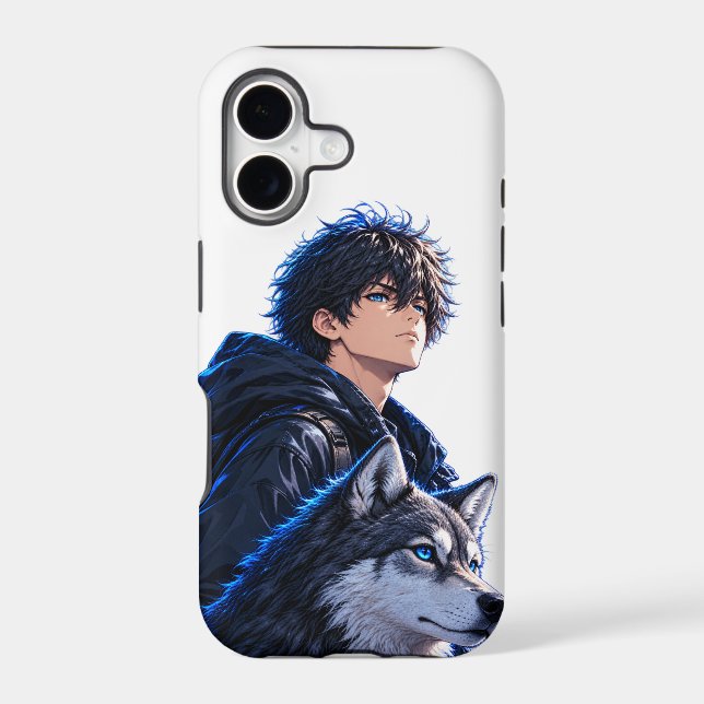 Anime boy  iphone case (Back)