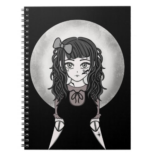 Anime Broken Doll Gothic Notebook