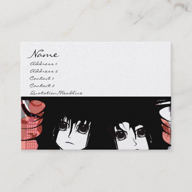 Anime - business card (Front)