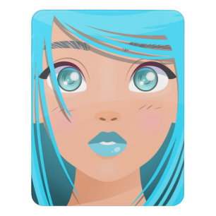 ANIME CARTOON GIRL  DOOR SIGN