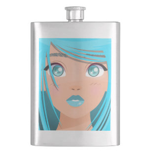 ANIME CARTOON GIRL FLASK