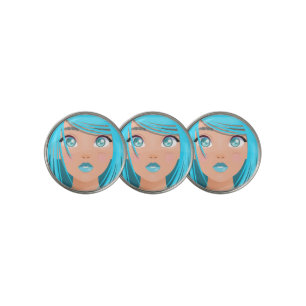 ANIME CARTOON GIRL GOLF BALL MARKER