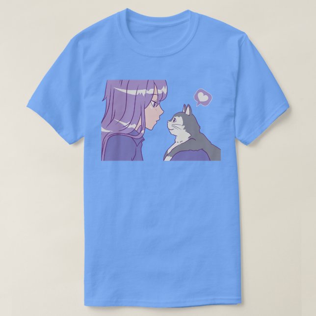 Anime Cat Anime Stuff T-Shirt (Design Front)