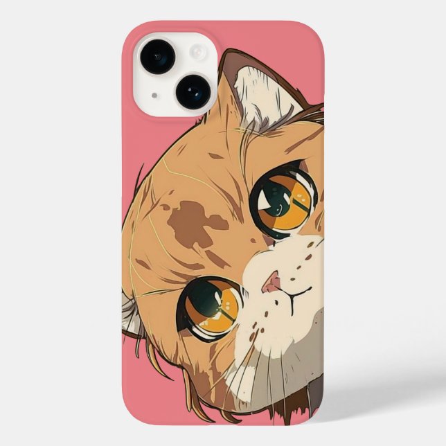 Anime Cat Face Case-Mate iPhone Case (Back)