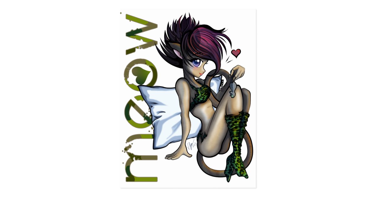 Anime Cat Girl Sexy Furry Meow Postcard Zazzle Com,So Cute Baby Boy Quotes