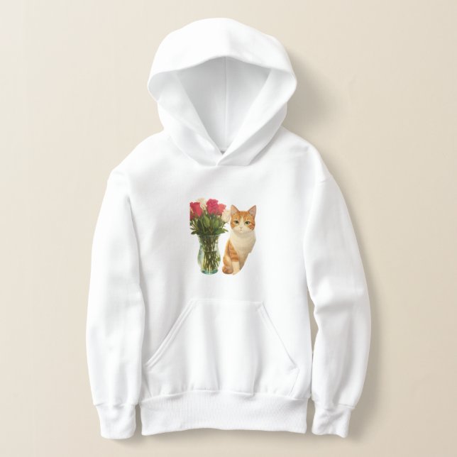 Anime Cat Girls Hoodie Cute Kawaii Kitty (Laydown)