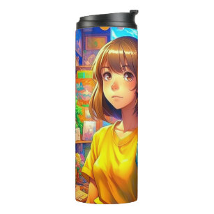 Anime Characters Colorful Art  Thermal Tumbler