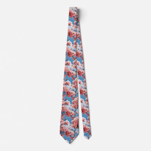 Anime Cherry Blossom Floral Neck Tie