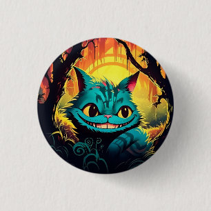 Anime Cheshire Cat Alice in Wonderland  Button