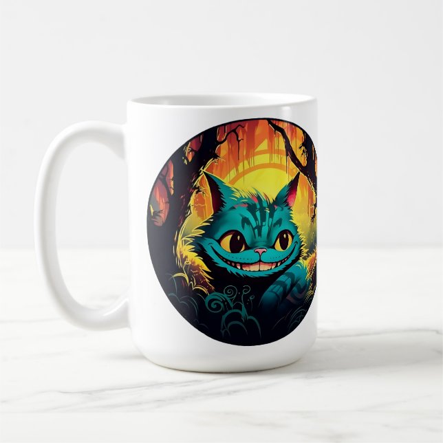 Anime Cheshire Cat Alice in Wonderland  Coffee Mug (Left)