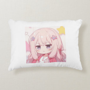 Anime chibi Hot Accent Pillow
